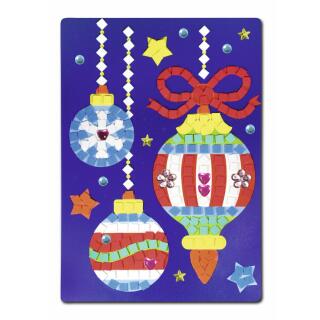 Moosgummi Mosaik Weihnachtskugeln (11)