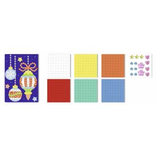 Moosgummi Mosaik Weihnachtskugeln (11)