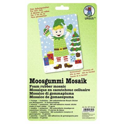 Moosgummi Mosaik Weihnachtself (28)