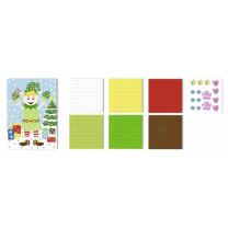 Moosgummi Mosaik Weihnachtself (28)