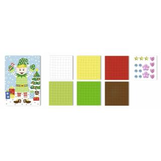 Moosgummi Mosaik Weihnachtself (28)