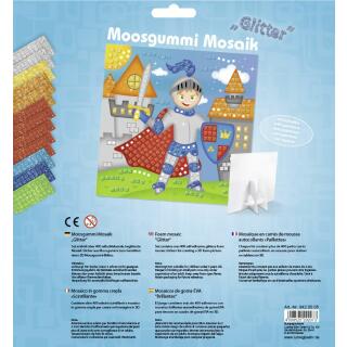 Moosgummi Mosaik "Glitter" Ritter (06)