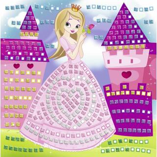 Moosgummi Mosaik "Glitter" Prinzessin (01)