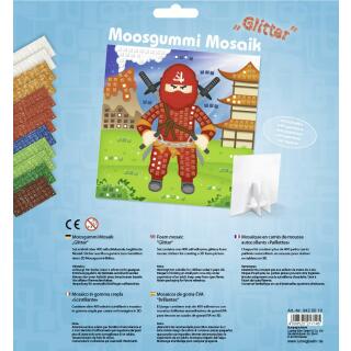 Moosgummi Mosaik "Glitter" Ninja (10)