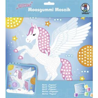 Moosgummi Mosaik "Glitter" Pegasus (15)
