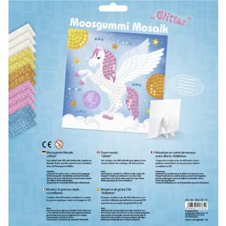 Moosgummi Mosaik "Glitter" Pegasus (15)