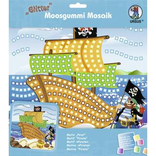 Moosgummi Mosaik "Glitter" Pirat (05)