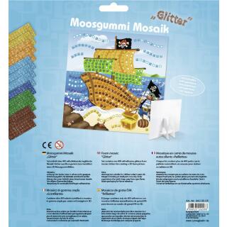 Moosgummi Mosaik "Glitter" Pirat (05)
