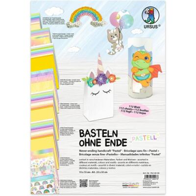 Basteln ohne Ende "Pastell"  - 112 Blatt Bastelpapier