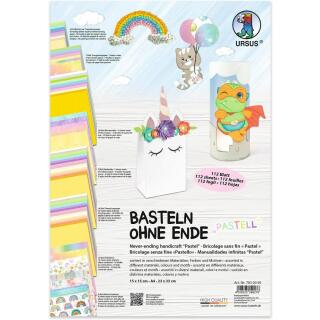 Basteln ohne Ende "Pastell"  - 112 Blatt Bastelpapier