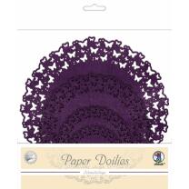 Paper Doilies "Schmetterlinge" violett