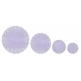Paper Doilies "Blumen" lavendel