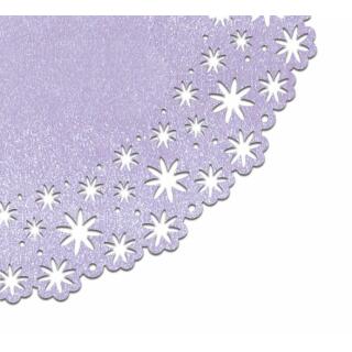 Paper Doilies "Blumen" lavendel