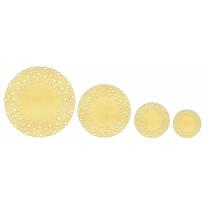 Paper Doilies "Sterne" gold