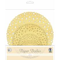 Paper Doilies "Sterne" gold