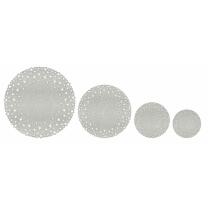 Paper Doilies "Sterne" silber