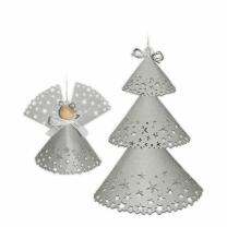 Paper Doilies "Sterne" silber
