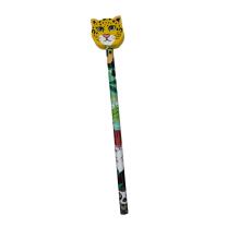 Bleistift wilde Tiere  mit Radierer - Auswahl Leopard