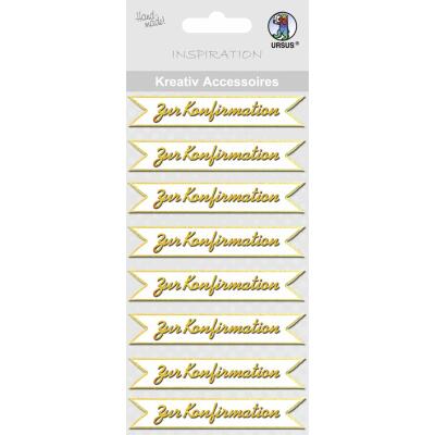 Ursus Kreativ Accessoires - zur Konfirmation -  gold, 8 Stück  (146)