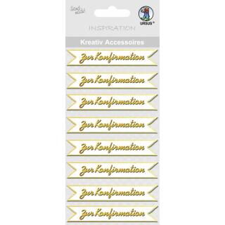 Ursus Kreativ Accessoires - zur Konfirmation -  gold, 8 Stück  (146)