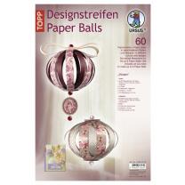 Paper Balls - Kugeln aus Papierstreifen - "Vivien"