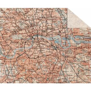 Fotokarton "Maps" 22,7 x 32,7 cm Auswahl 06 London