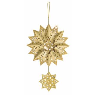 Ursus 3D Glittersterne "Estelle" gold