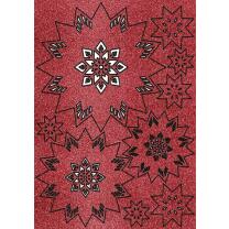 Ursus 3D Glittersterne "Estelle" rot
