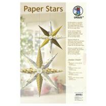Paper Stars "Golden Charm" - Bastelset für 6 Sterne