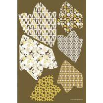 Paper Stars "Golden Charm" - Bastelset für 6 Sterne