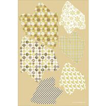 Paper Stars "Golden Charm" - Bastelset für 6 Sterne