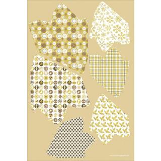 Paper Stars "Golden Charm" - Bastelset für 6 Sterne