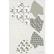 Paper Stars "Silver Charm" - Bastelset für 6 Sterne