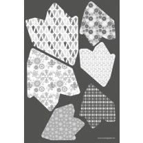 Paper Stars "Silver Charm" - Bastelset für 6 Sterne