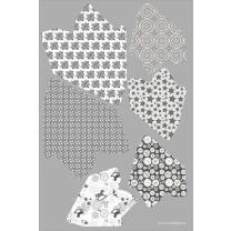 Paper Stars "Silver Charm" - Bastelset für 6 Sterne