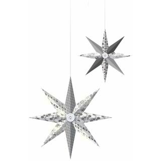 Paper Stars "Silver Charm" - Bastelset für 6 Sterne