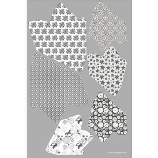 Paper Stars "Silver Charm" - Bastelset für 6 Sterne