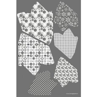 Paper Stars "Silver Charm" - Bastelset für 6 Sterne