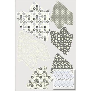 Paper Stars "Silver Charm" - Bastelset für 6 Sterne