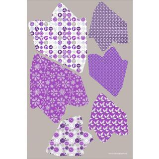 Paper Stars "Impression" - Bastelset für 6 Sterne