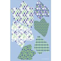 Paper Stars "Ice" - Bastelset für 6 Sterne