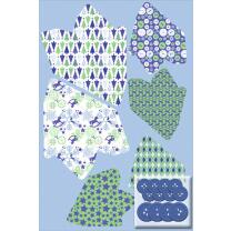 Paper Stars "Ice" - Bastelset für 6 Sterne