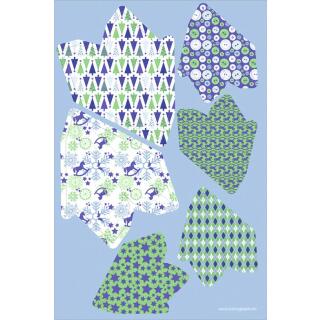Paper Stars "Ice" - Bastelset für 6 Sterne