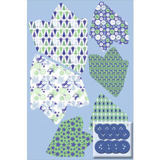 Paper Stars "Ice" - Bastelset für 6 Sterne