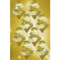 Sparkling Ornaments "Zapfen" - Bastelset für 8 Deko-Hänger