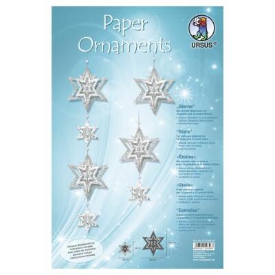 Paper Ornaments "Sterne" - Bastelset für 24 Sterne