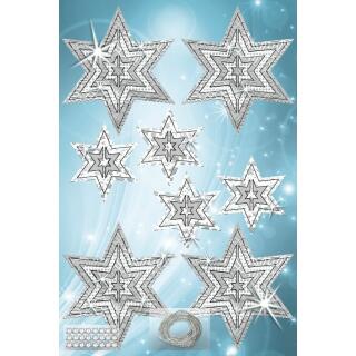 Paper Ornaments "Sterne" - Bastelset für 24 Sterne