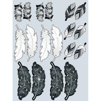 Deko-Set "Traumfänger" schwarz/silber