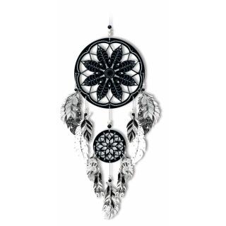 Deko-Set "Traumfänger" schwarz/silber