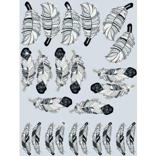 Deko-Set "Traumfänger" schwarz/silber
